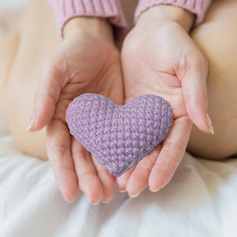 Pocket Hug, Crocheted Heart, Small Gift