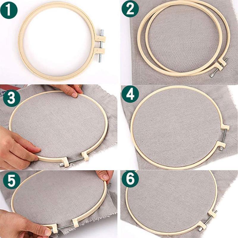 Bamboo Frame Embroidery Hoop Ring