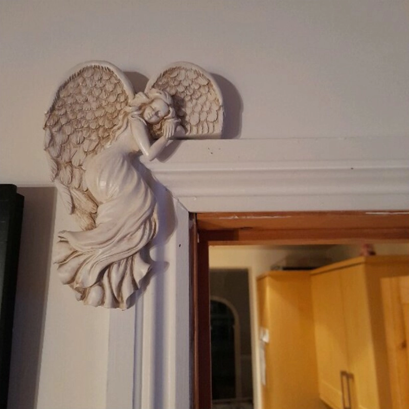 Set Door Frame Angel Wings Sculpture