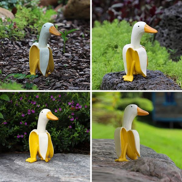 Creative Art-Banana Duck Gardening Ornament