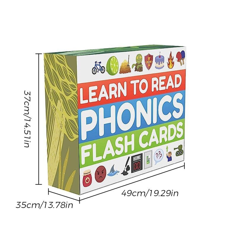 Phonics Flash Cards - Learn to Read in 20 Stages