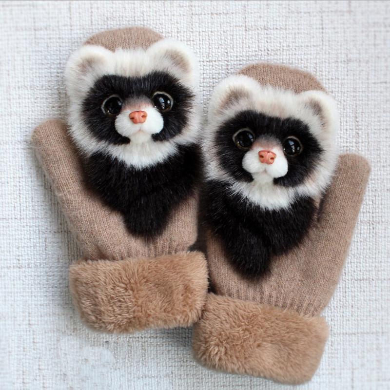 Cute Winter Animal Gloves