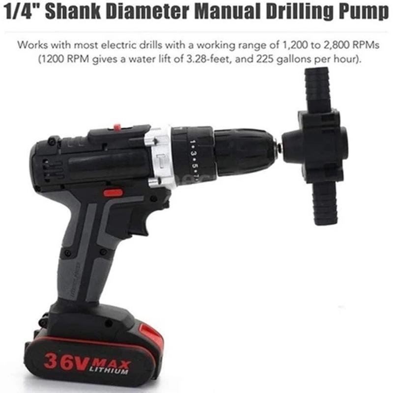 Hand Electric Drill Drive Self Priming Water Transfer Pump