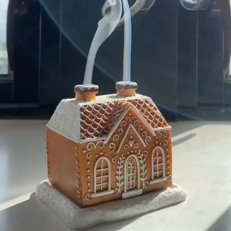 Gingerbread House Incense Cone Burner