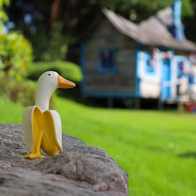 Creative Art-Banana Duck Gardening Ornament