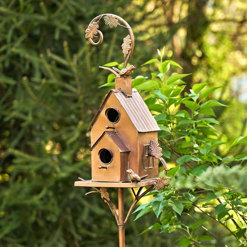 Birdhouse Garden Stakes