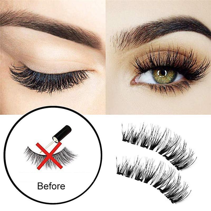 8D Magnetic Eyelashes without Glue