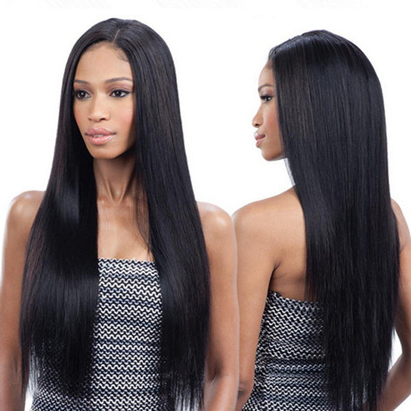 Long Black Straight Wigs for Women