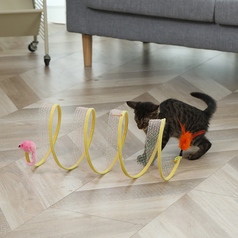 Folded Cat Tunnel Toy