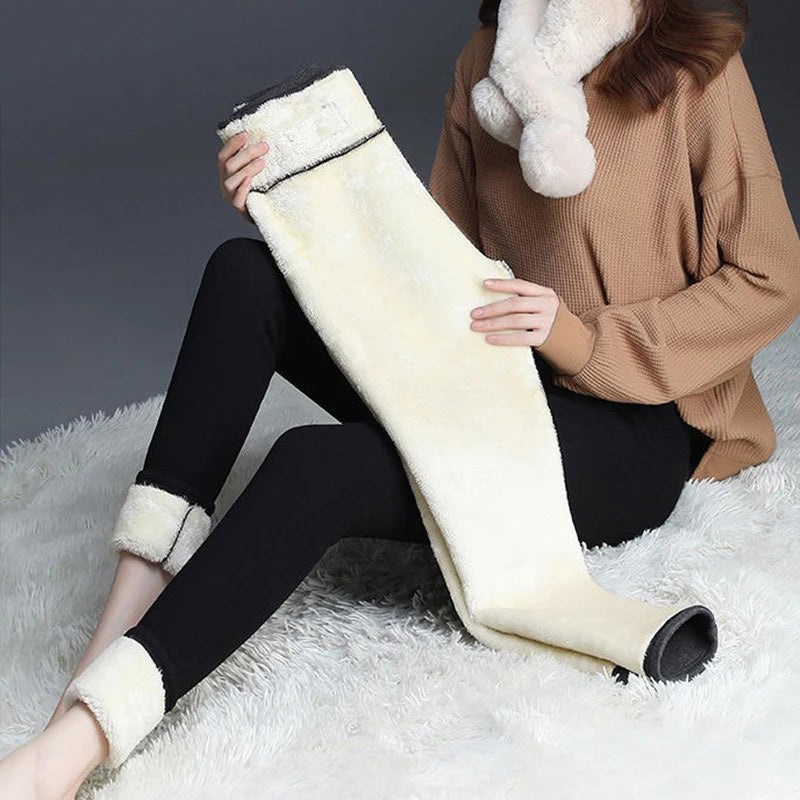 Women Lamb Cashmere Winter Leggings