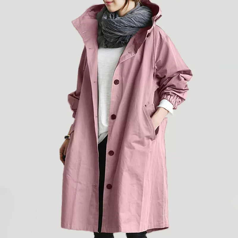 Temperament Waist Long Sleeve Coat