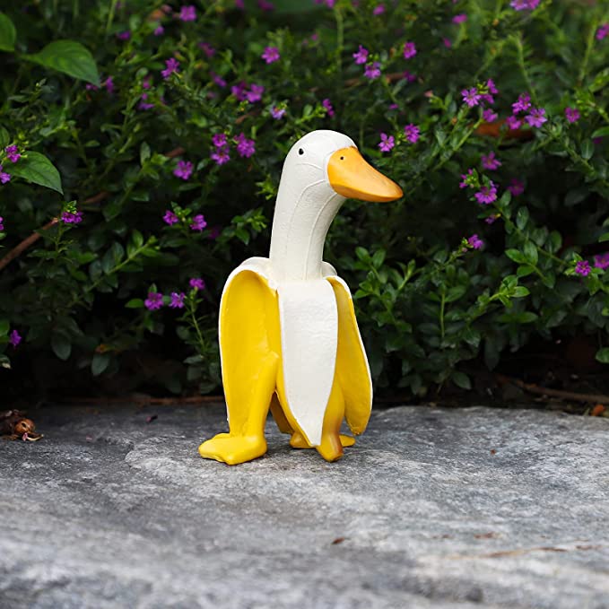 Creative Art-Banana Duck Gardening Ornament