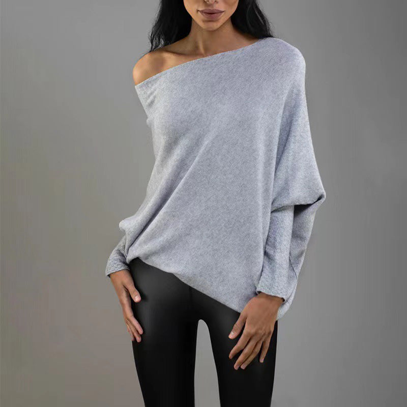 Knitted Shawl Pullover Sweater