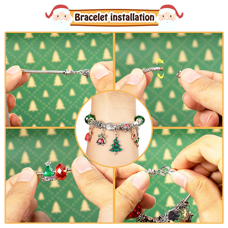 🎅🎄DIY 24 Days Christmas Countdown Calendar Bracelets Set