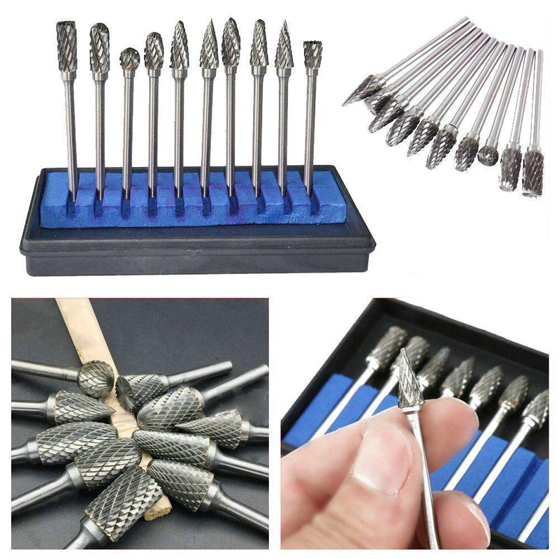 Premium Tungsten Steel Carbide Rotary Burr Set