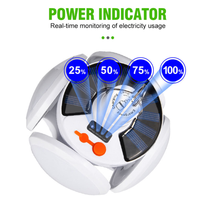 LED Solar Folding Football Light