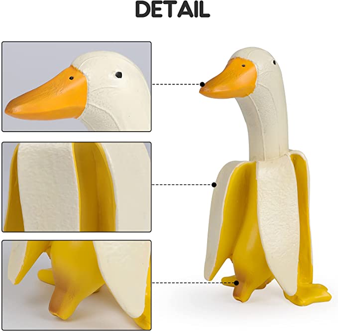 Creative Art-Banana Duck Gardening Ornament