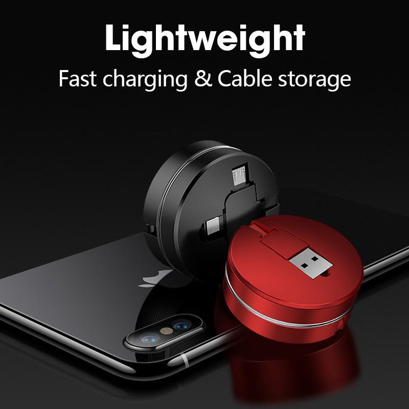 3-in-1 Retractable Charging Cable