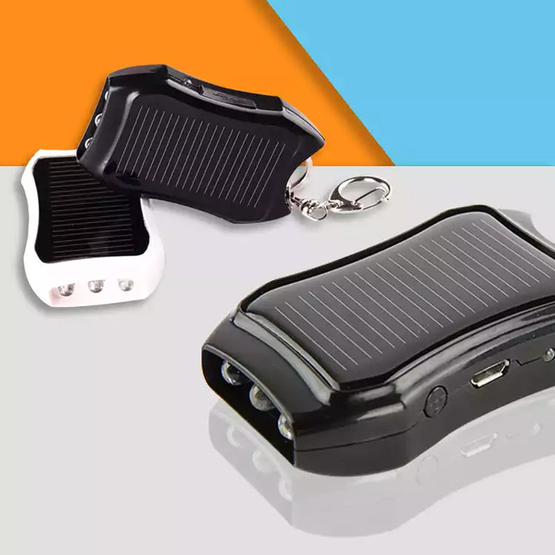 Mini Solar Power Bank Keychain