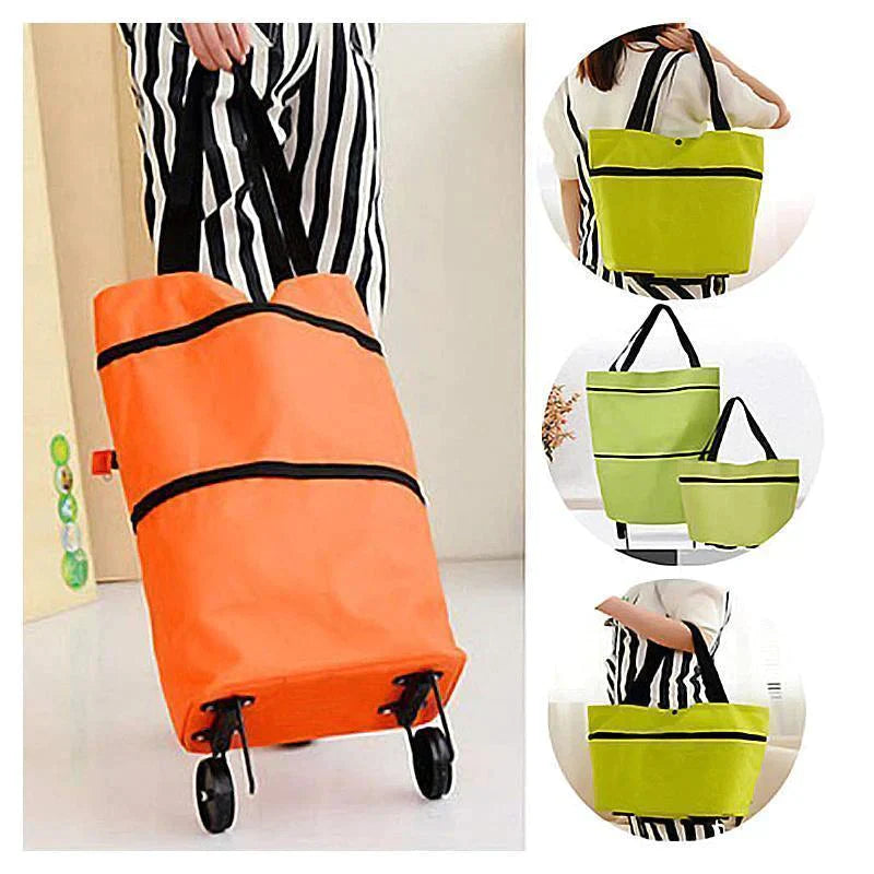 🔥Hot Sale🔥2 In 1 Foldable Shopping Cart