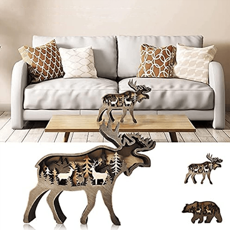 Creative Forest Animal Carving Handcraft Gift