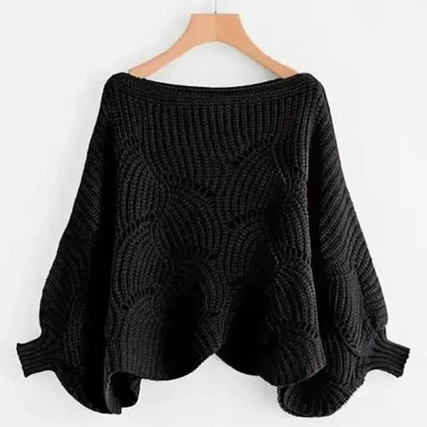 Bat Sleeve Knitting Shawl