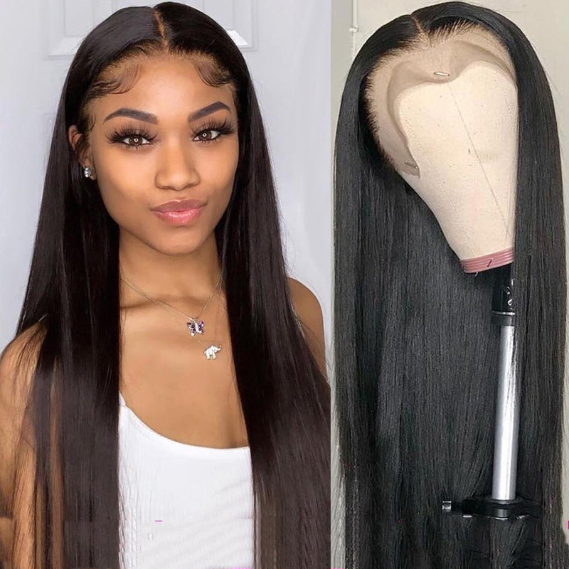 Long Black Straight Wigs for Women