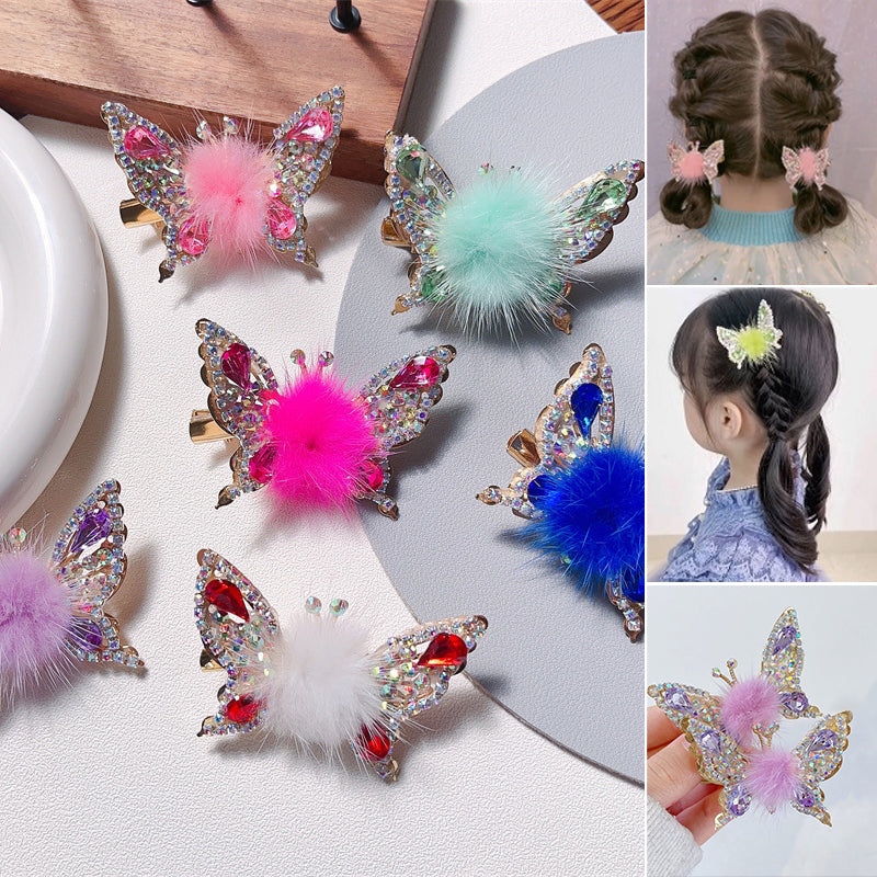 Flying Butterfly Hairpin Colorful Cute Hair Clip for Girls