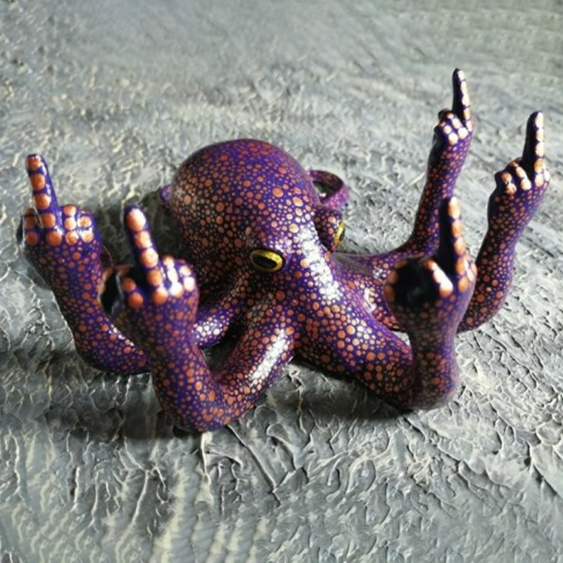 Anger Octopus Creative Decorative Sculpture