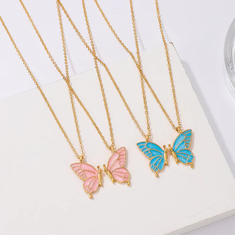 Colorful Butterfly Necklace