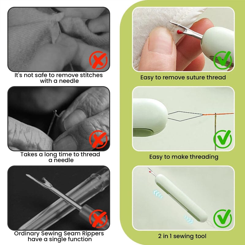 2 In 1 Needle Threader Seam Ripper