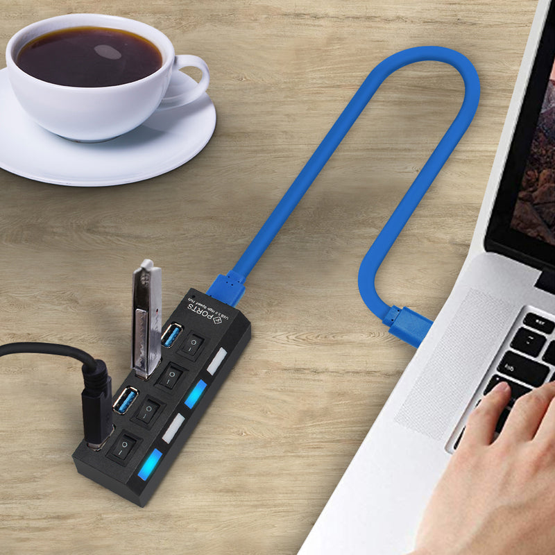 ✔️Multiple Ports High-Speed USB Hub