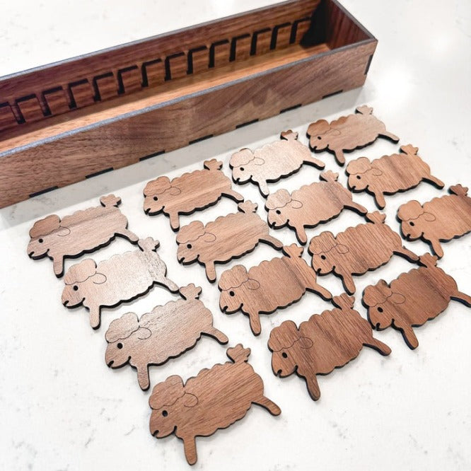 Wooden Animal Bobbin Set