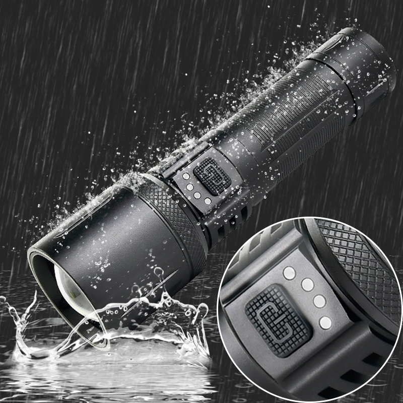 Outdoor Ultra-bright Laser Waterproof Flashlight