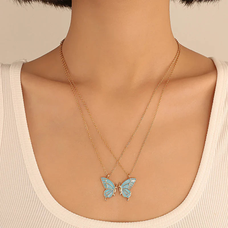 Colorful Butterfly Necklace