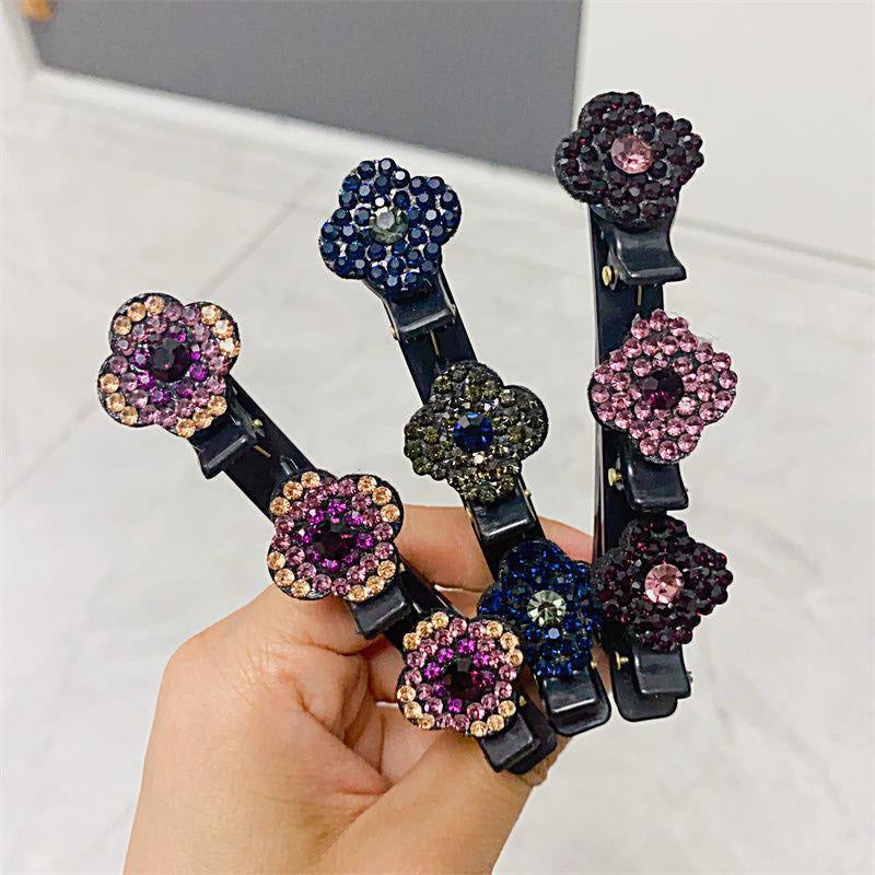 Three Flower Side Hair Clip