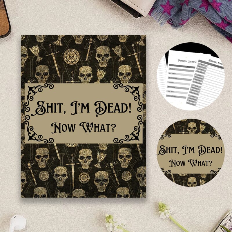 🎃 HalloweenGift: Sh*t, I’m Dead! End of Life Planner - The Ultimate Spooky Gift! 💀👻