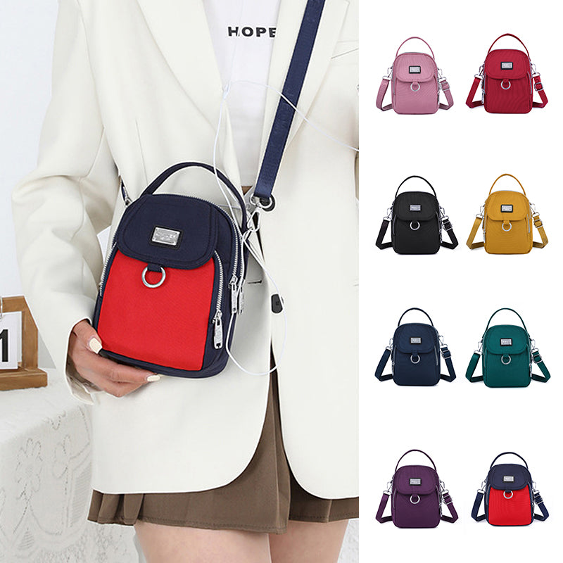 3 Layers Waterproof Casual Crossbody Bag Women Small Handbag