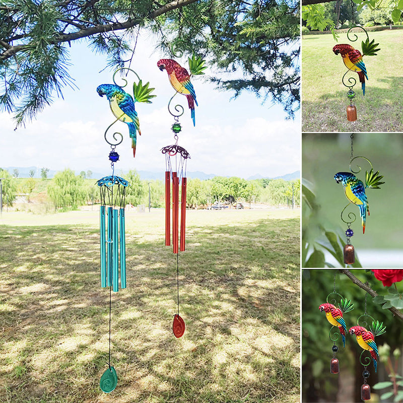 Parrot Wind Chime Hanging Decor