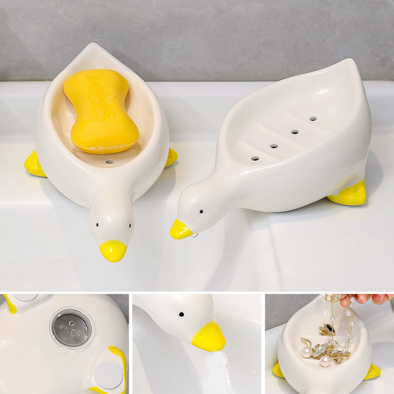 Ceramic Duck Soap Box