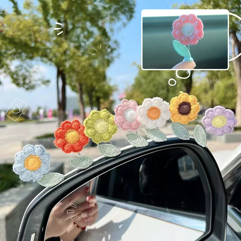 🌸Shaking Head Flower Car Ornament💜