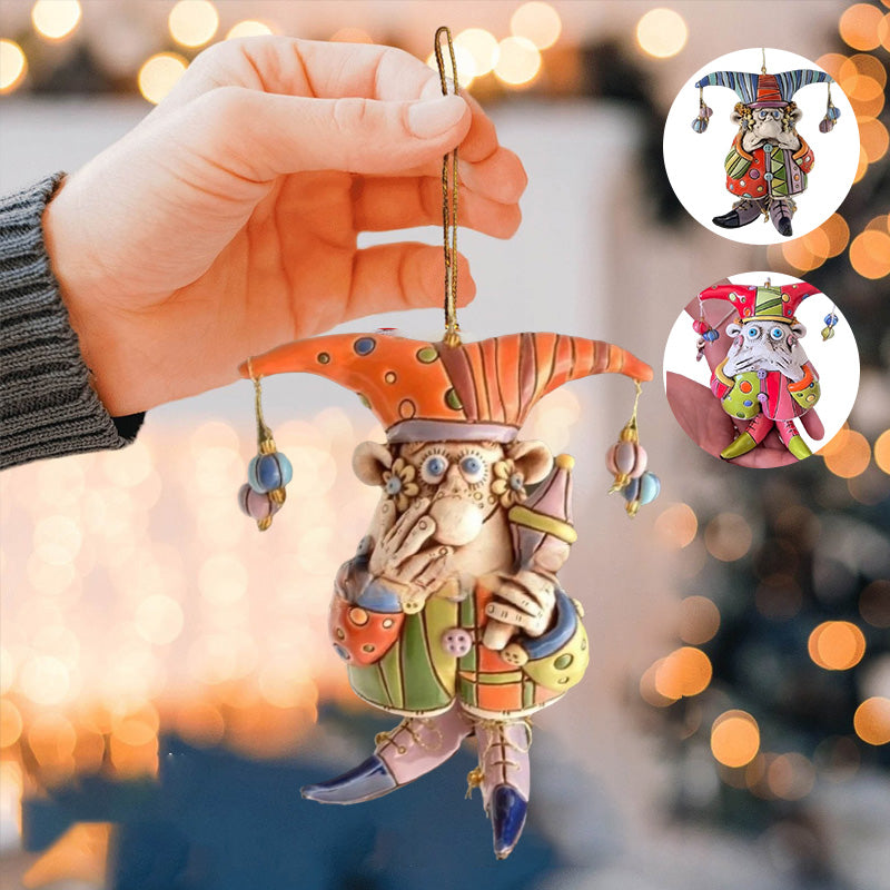 Colorful Jester Bell Ornaments