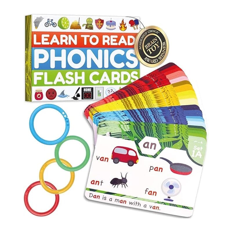 Phonics Flash Cards - Learn to Read in 20 Stages