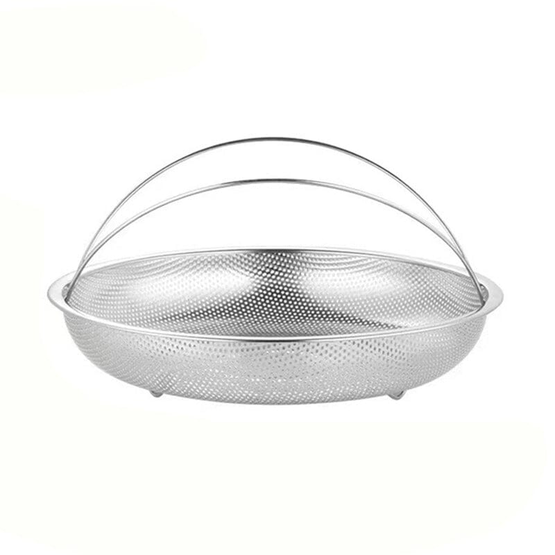 Multi-function Stainless Steel Steamer Drain Basket with Handle