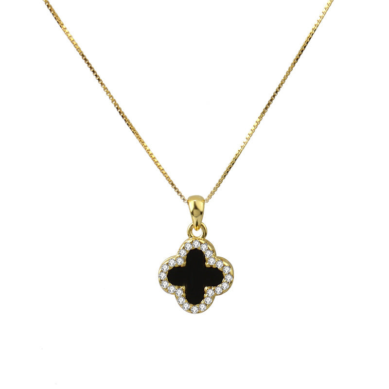 Elegant Four-leaf Clover Necklace