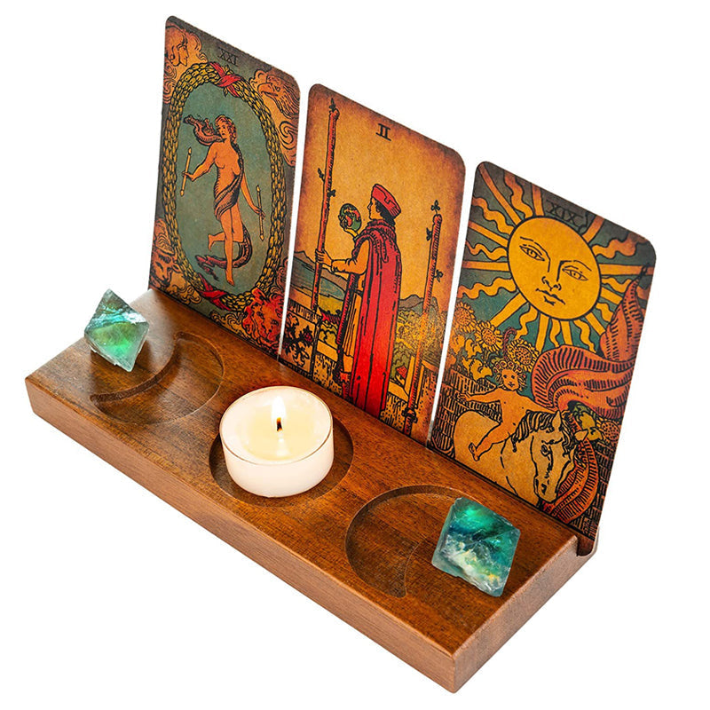 Tarot Wooden Candlestick Ornament