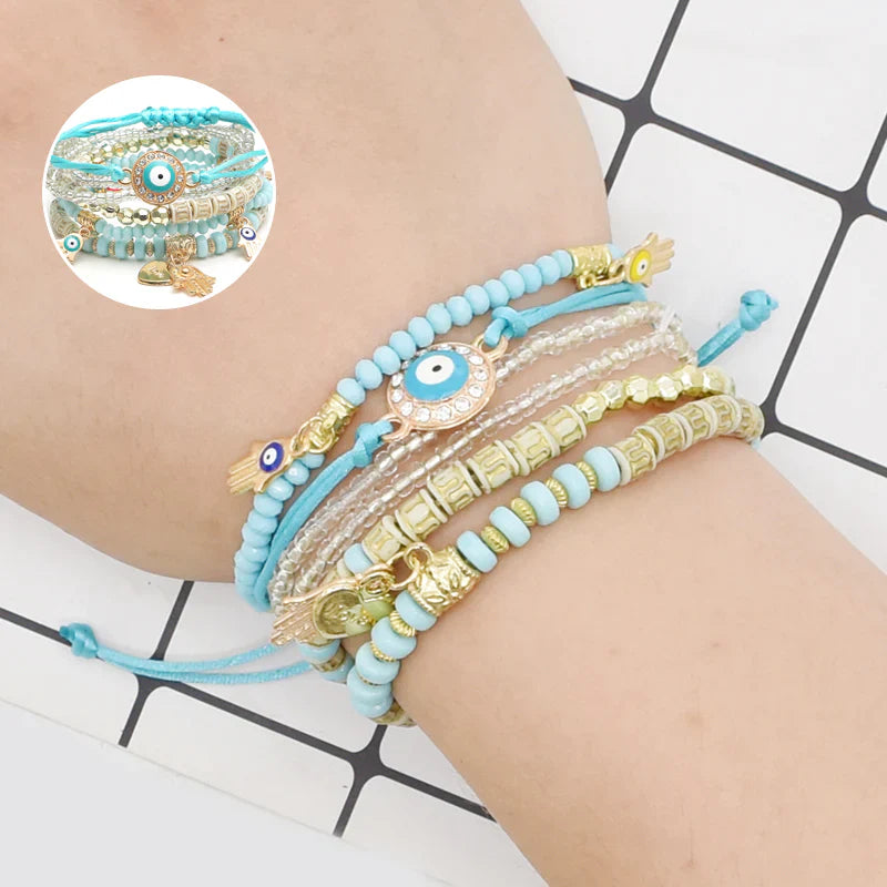 Multi-Layer Rice Bead Bracelets