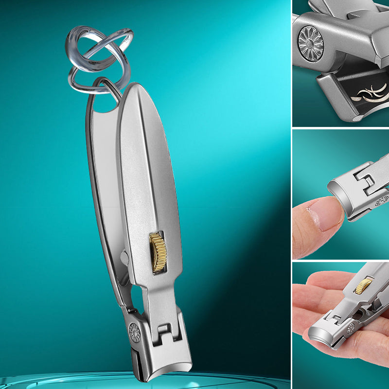 Stainless Steel Nail Clipper with Ring Lock