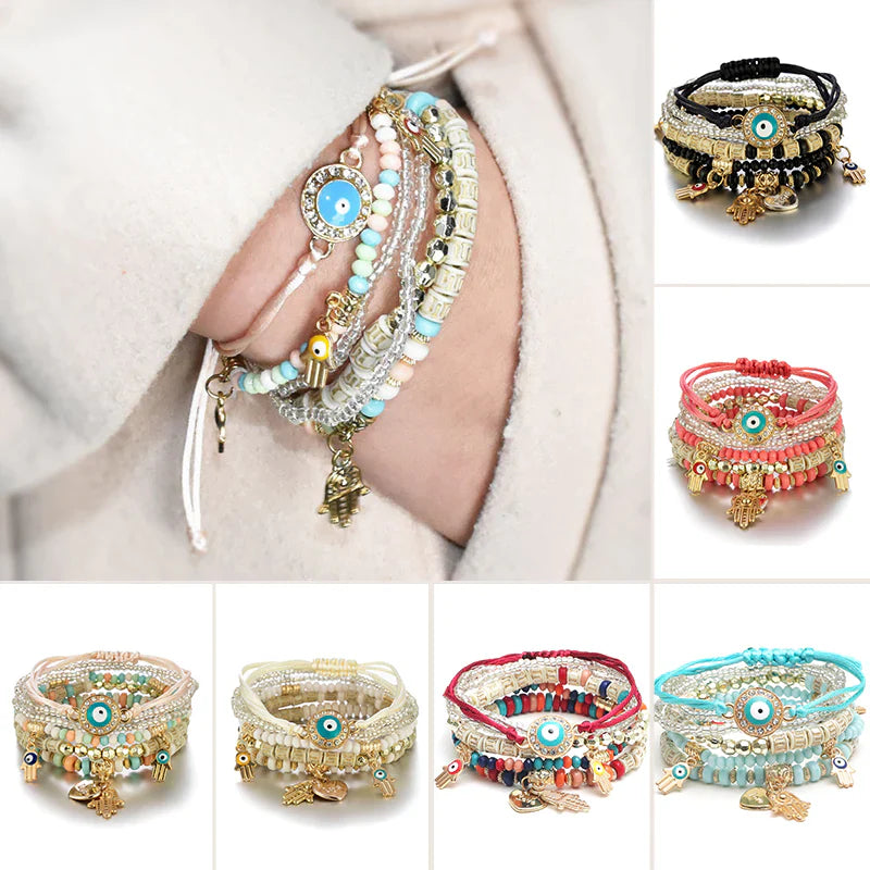 Multi-Layer Rice Bead Bracelets