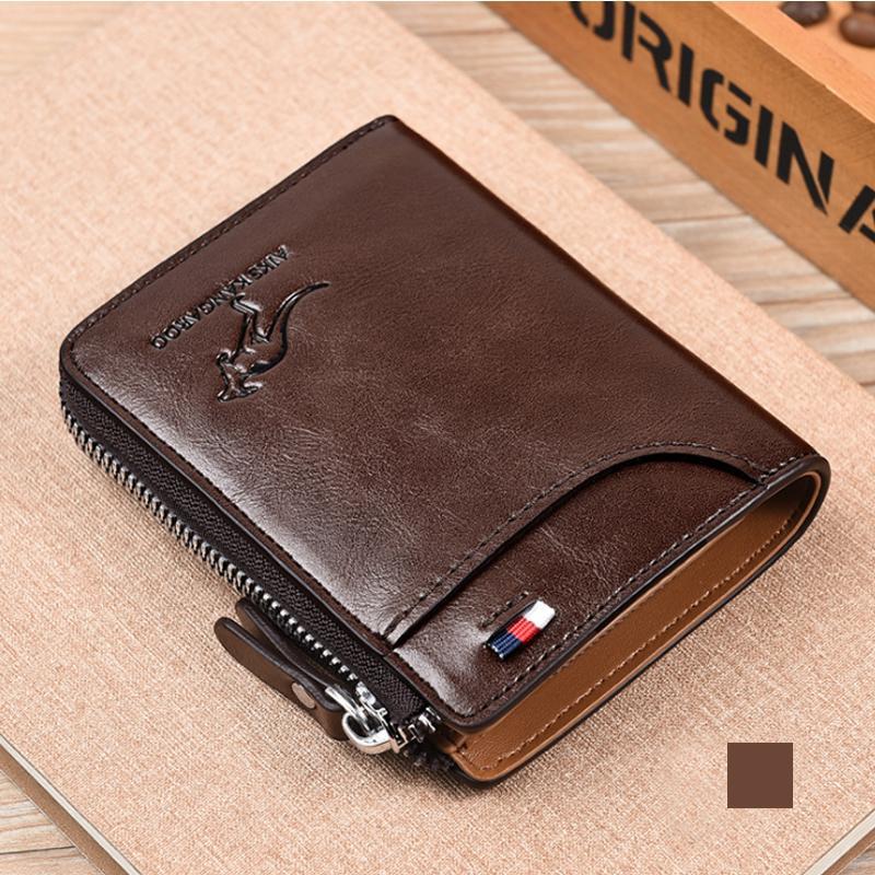 Kangaroo Men’s RFID Blocking Wallet, Multi-function Credit Card Holder